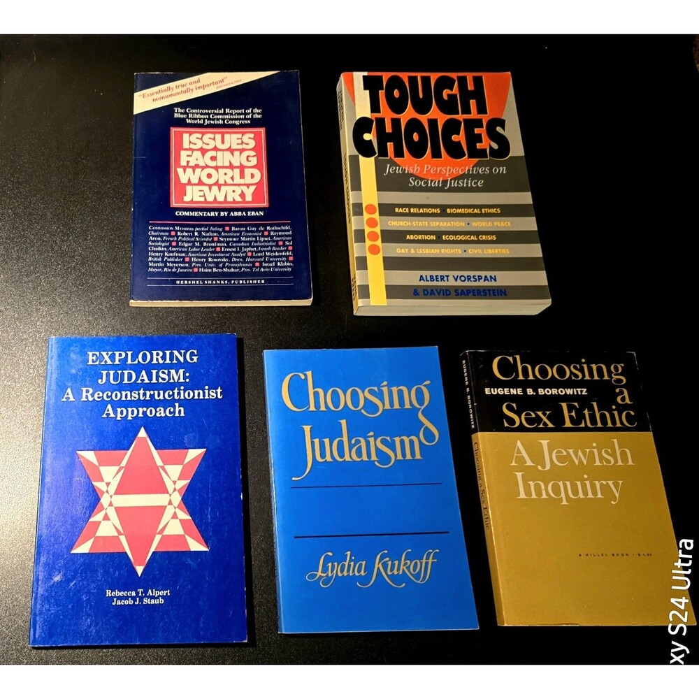 Jewry, Exploring, Issues, Sex, & Choosing Judaism Estate 5 Paperback Book Lot #6